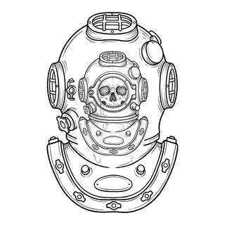 Black and white linework tattoo design, outline stencil for a back tattoo