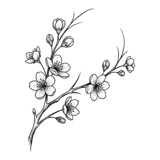 Black and grey ornamental tattoo design, drawn flat for a back tattoo
