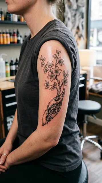 Tattoo on the bicep