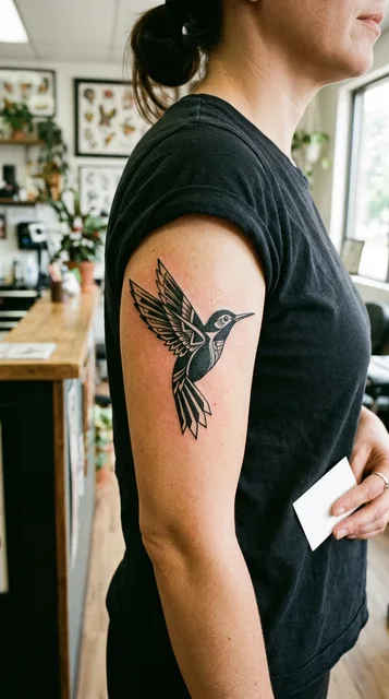 Tattoo on the bicep