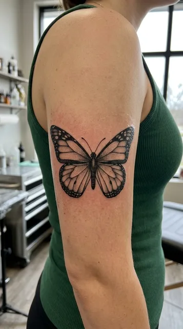 Tattoo on the bicep