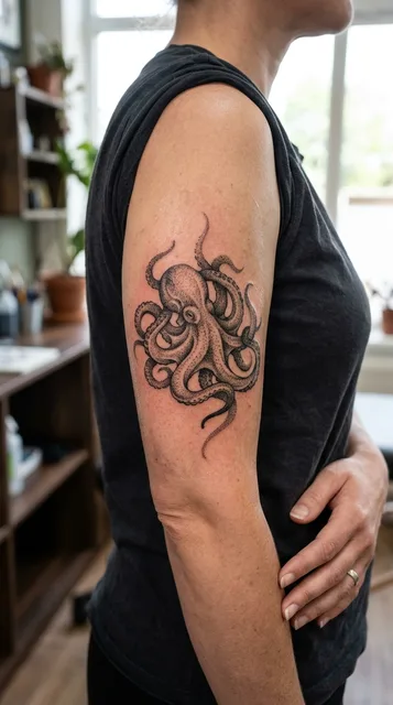 Tattoo on the bicep