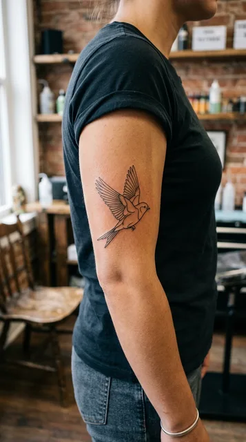 Tattoo on the bicep