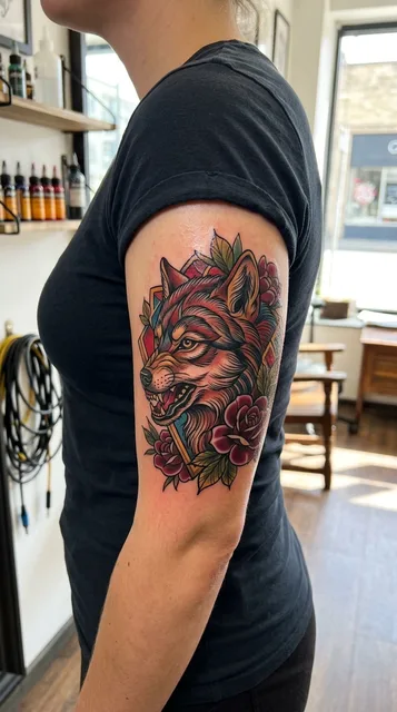 Tattoo on the bicep