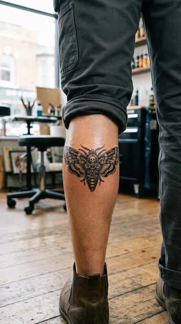 Tattoo on the calf