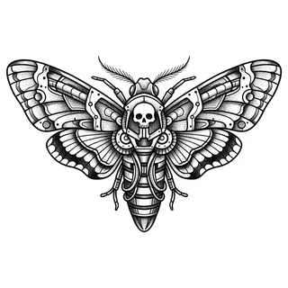 Black and grey biomechanical tattoo design, drawn flat for a calf tattoo
