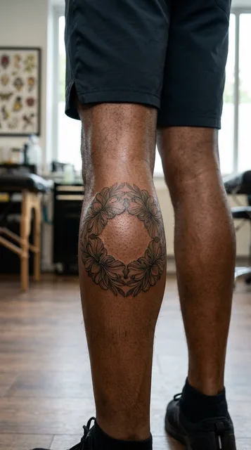 Tattoo on the calf
