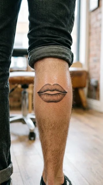 Tattoo on the calf
