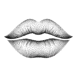 Black and grey dotwork tattoo design, drawn flat for a calf tattoo