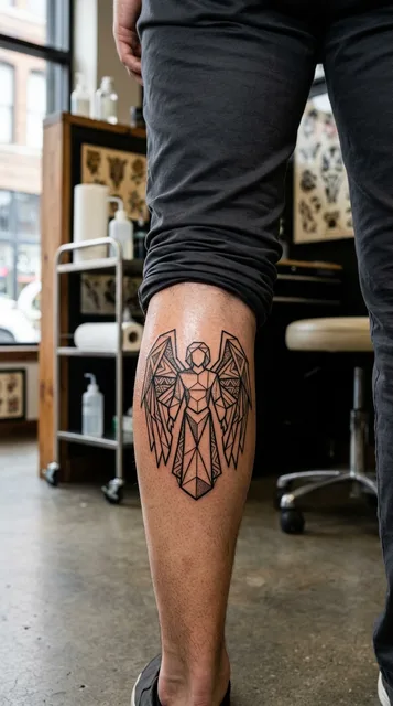 Tattoo on the calf