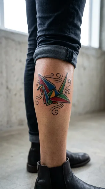 Tattoo on the calf