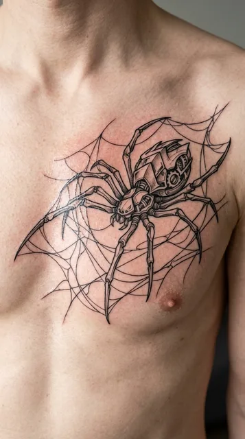 Tattoo on the chest