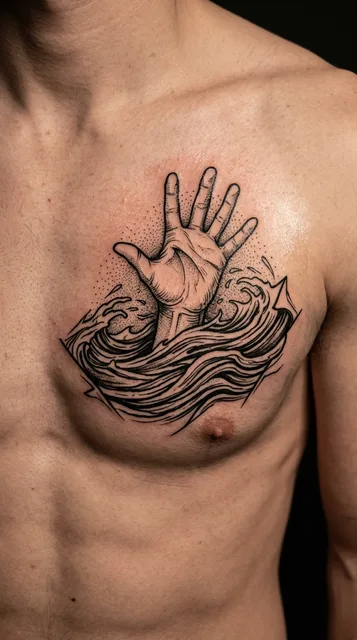 Tattoo on the chest