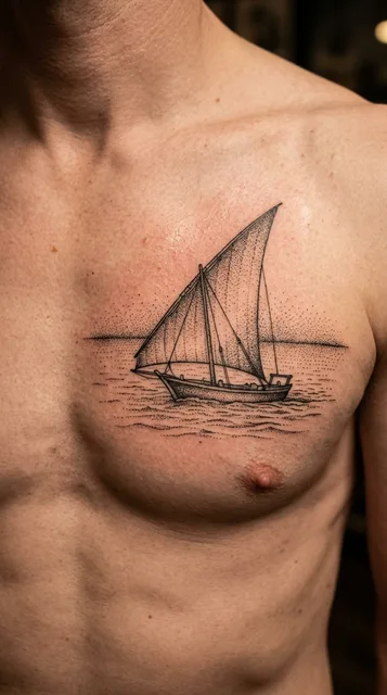 Tattoo on the chest
