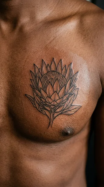 Tattoo on the chest