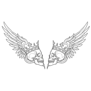 Black and white fine line tattoo design, outline stencil for a chest tattoo
