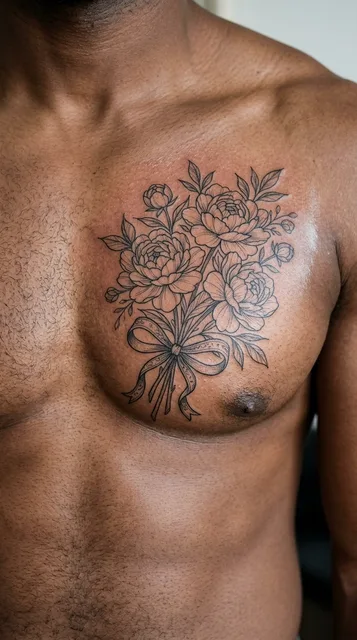 Tattoo on the chest