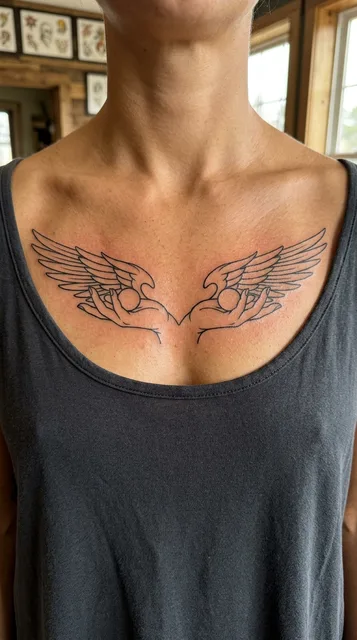 Tattoo on the chest
