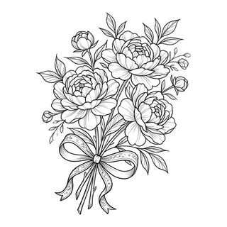 Black and white linework tattoo design, outline stencil for a chest tattoo