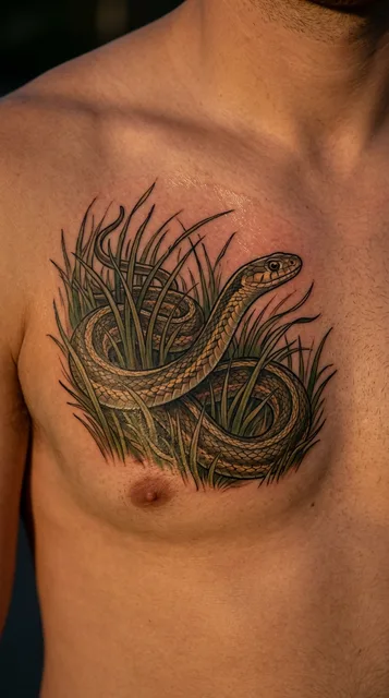 Tattoo on the chest