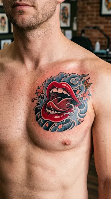 Tattoo on the chest