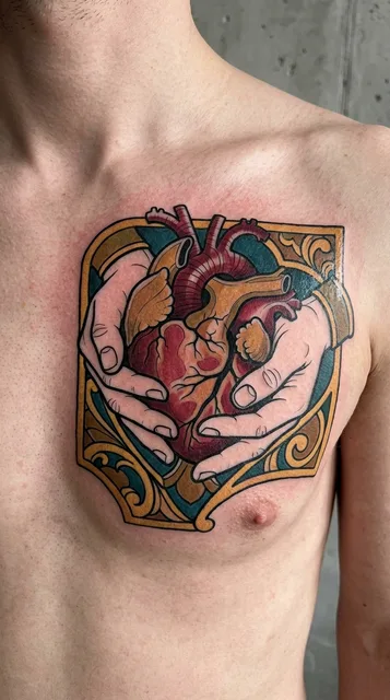 Tattoo on the chest