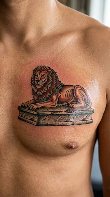 Tattoo on the chest
