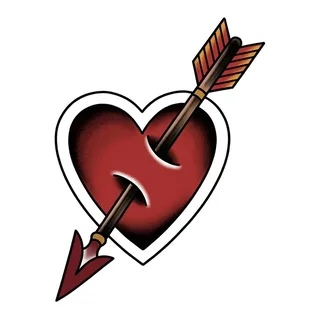 Color traditional tattoo design, drawn flat for a chest tattoo