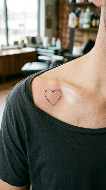 Tattoo on the collarbone