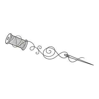 Black and white fine line tattoo design, outline stencil for a collarbone tattoo