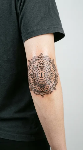 Tattoo on the elbow