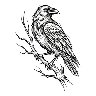 Black and grey illustrative tattoo design, drawn flat for an elbow tattoo