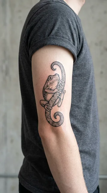 Tattoo on the elbow