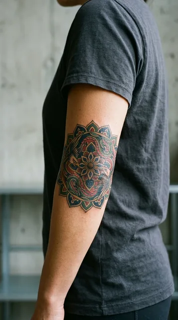 Tattoo on the elbow