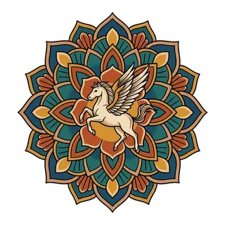 Color neo traditional tattoo design, drawn flat for an elbow tattoo