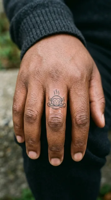 Tattoo on the finger