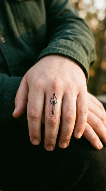 Tattoo on the finger