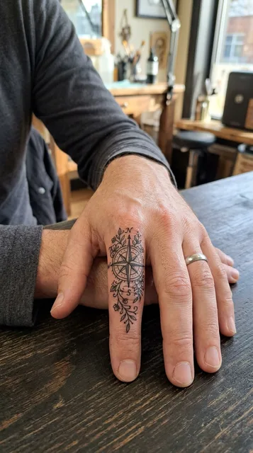 Tattoo on the finger