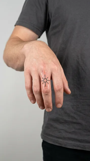 Tattoo on the finger