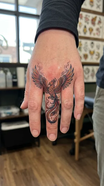 Tattoo on the finger