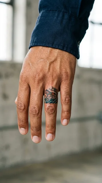 Tattoo on the finger