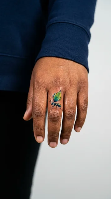 Tattoo on the finger