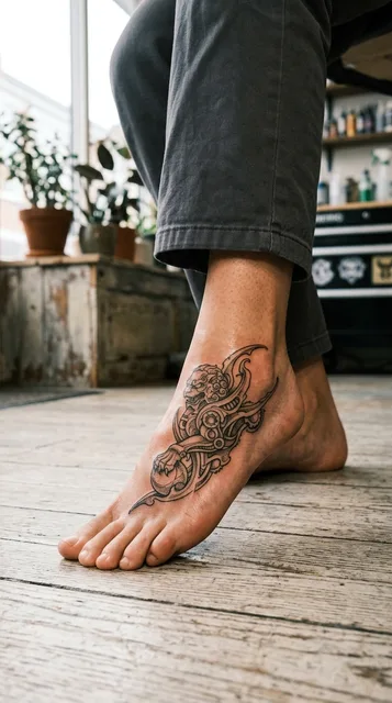Tattoo on the foot