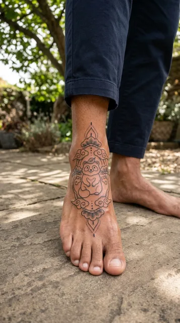Tattoo on the foot