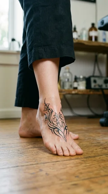 Tattoo on the foot
