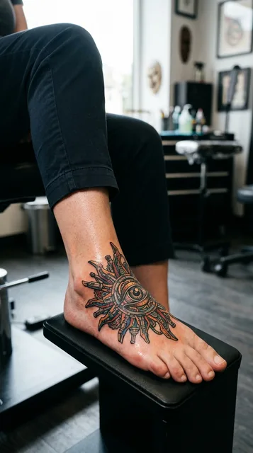 Tattoo on the foot