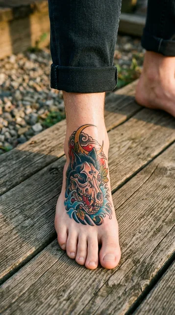 Tattoo on the foot