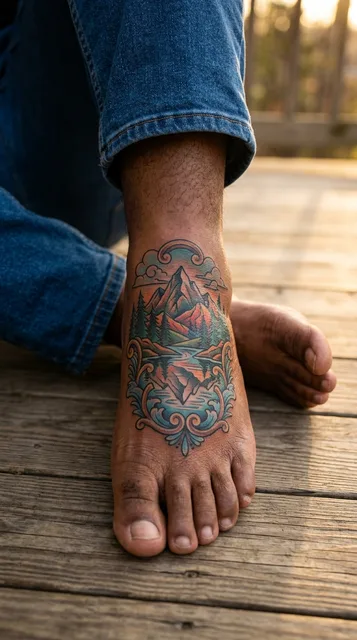 Tattoo on the foot