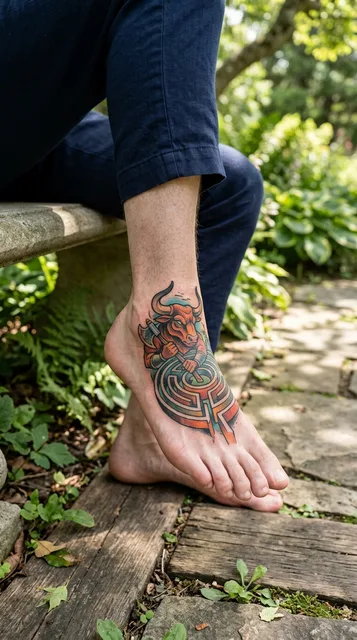 Tattoo on the foot