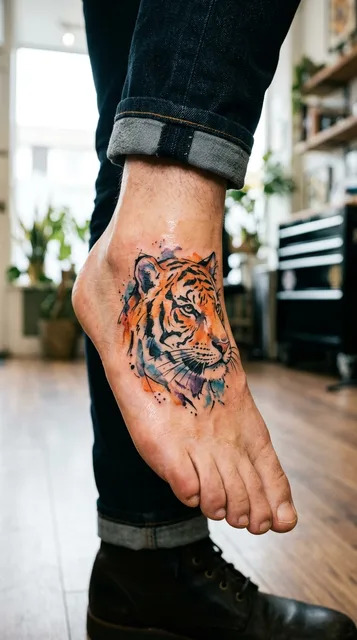 Tattoo on the foot